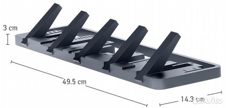 Вешалка для одежды настенная 50 см