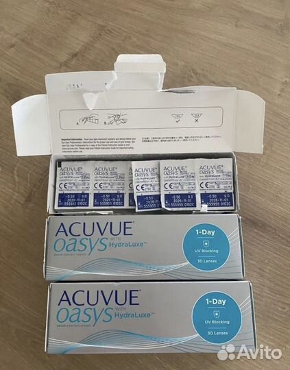 Линзы acuvue oasys 1 day -0,5 / 9.0