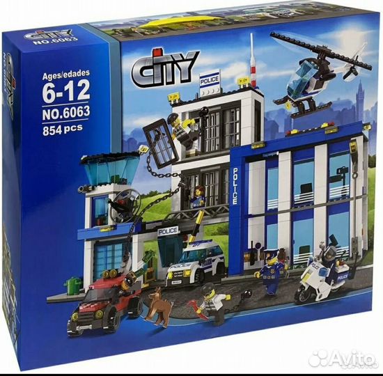 Конструктор Сити 6063 Полицейский участок