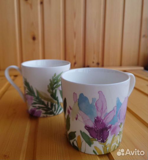 Фарфоровые кружки (пара - 2шт.)