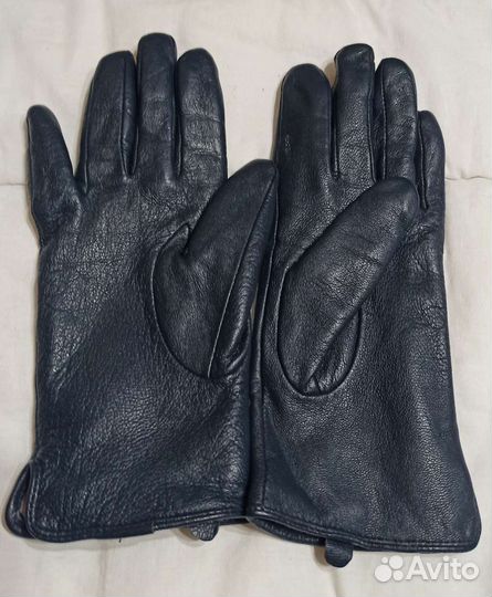 Перчатки женские кожаные