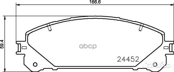 Колодки тормозные передние NP1109 nisshinbo