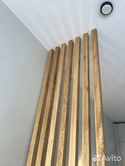 Перегородка из реек в стиле лофт