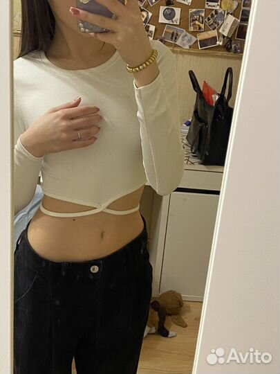 Кроп топ на завязках