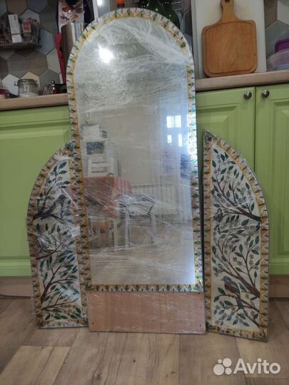 Зеркало, роспись ручная