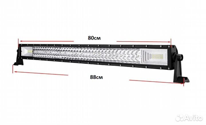 Балка светодиодная 405 W Led Bar Combo Black 135