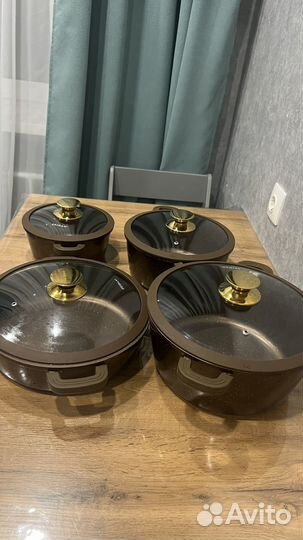 Набор кастрюль из алюминия