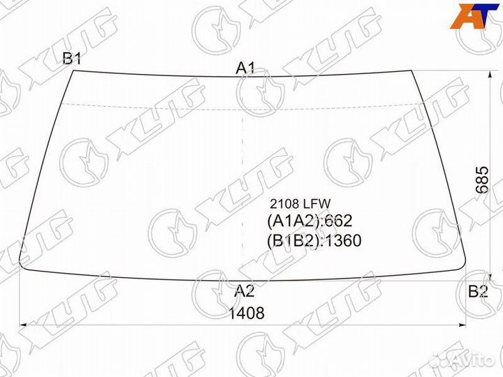 Лобовое стекло на Ваз-2115 97-12г