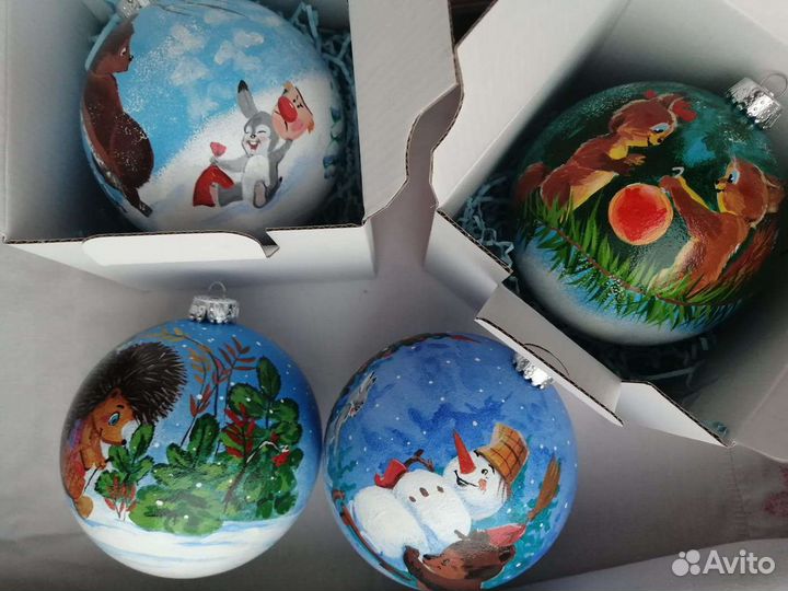 Елочный шар ручная работа