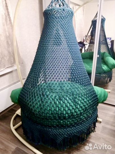 Подвесной шатёр в технике макраме