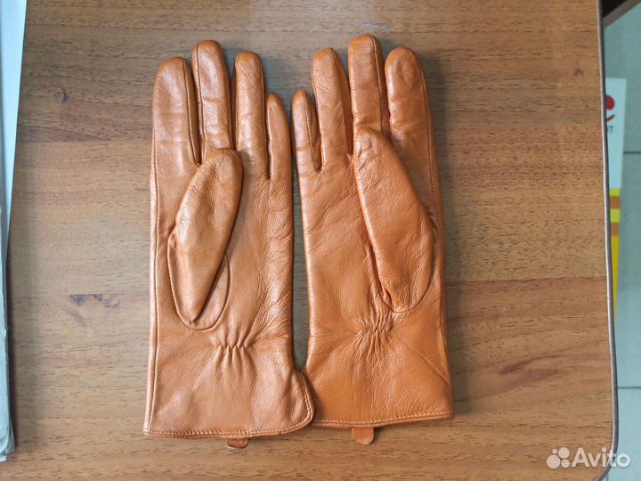 Перчатки кожаные женские