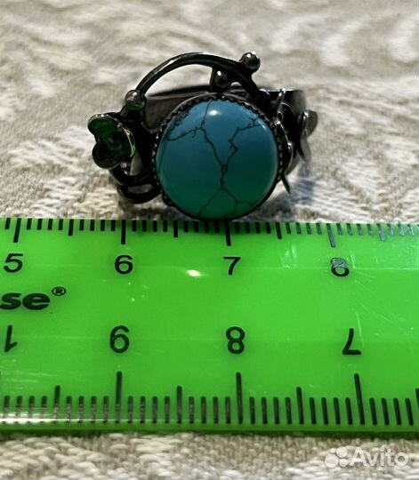 Винтажное кольцо с бирюзой