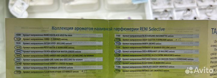 Духи Reni в ассортименте