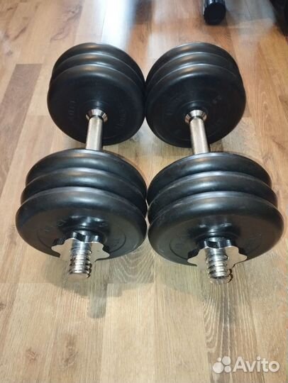 Гантели разборные barbell 2 шт по 17кг