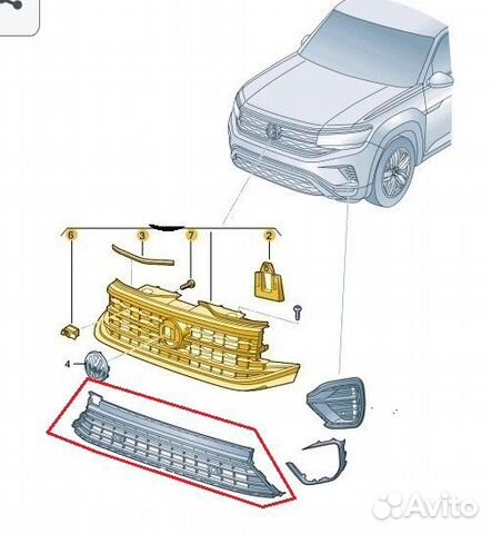 В наличии Решётка радиатора рестайлинг с08.21