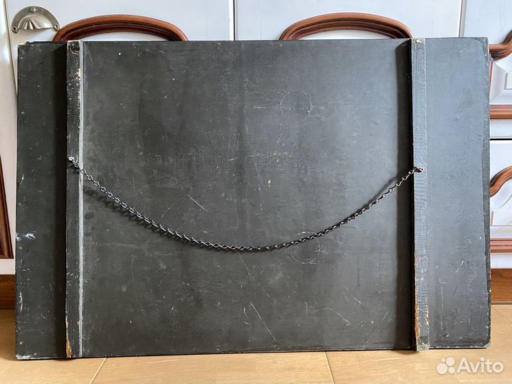 Антикварная вывеска-картина Чарли Чаплин, 1930г