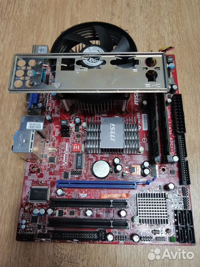 Комплект,Материнская плата, процессор, память 4gb