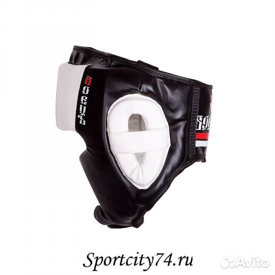 Шлем боксерский Боецъ BHG-23 черно-белый (M)