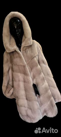 Норковая шуба новая с капюшоном