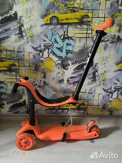 Самокат беговел 2 в 1