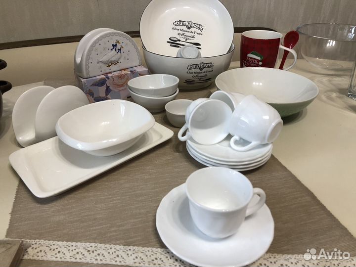 Посуда белая пакетом