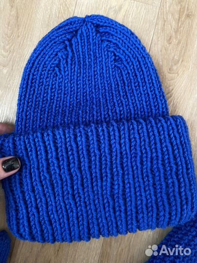 Комплект (шапка, снуд, варежки)