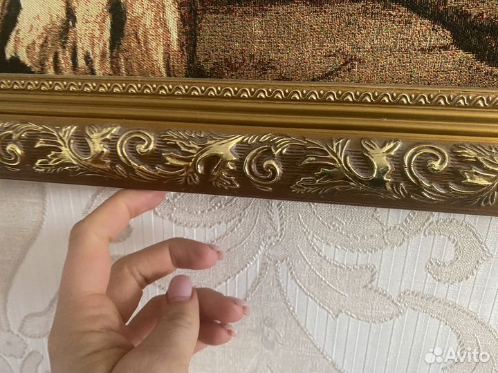 Картина из гобелена 127*67 см в рамке