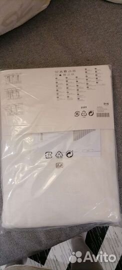 Шторы Икеа сильверлён белый IKEA 145х300