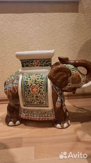 Слон напольный керамический,винтаж