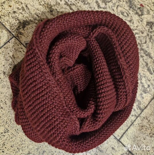 Шапка бини вязаная