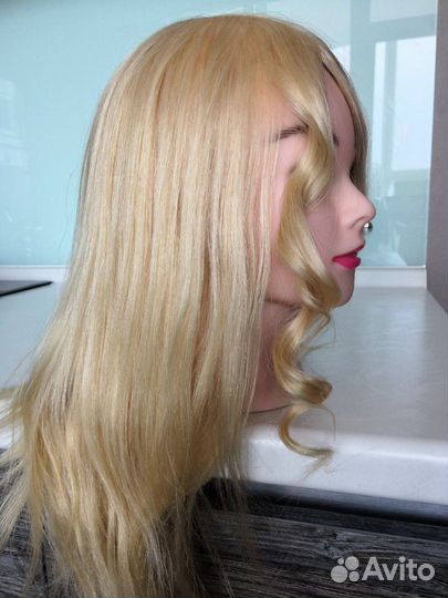 Голова манекен болванка человеческие волосы 3