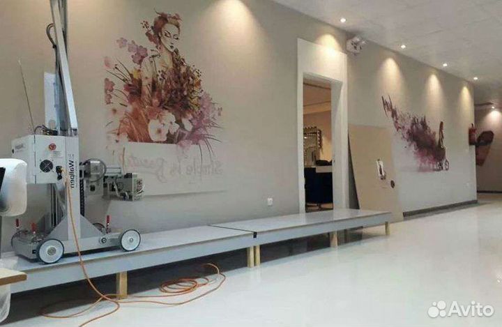 Вертикальная печать настенным принтером