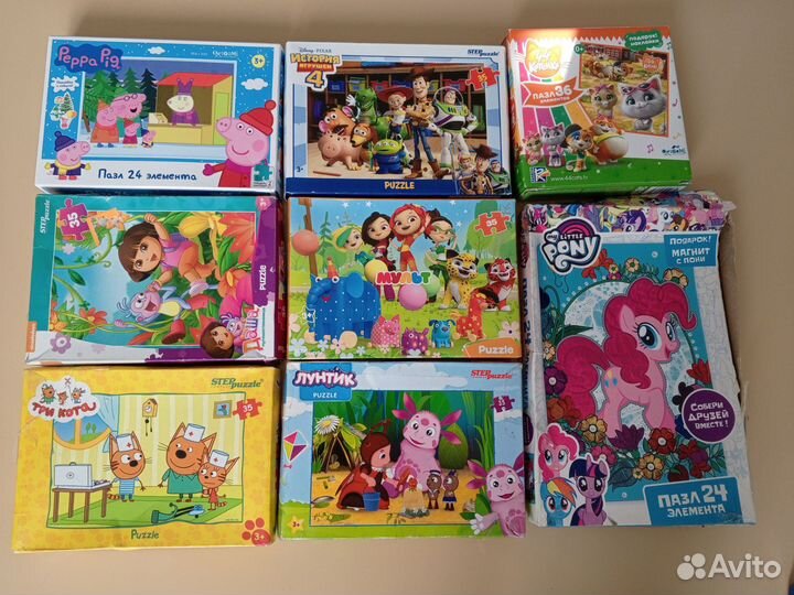 Детские пазлы пакетом