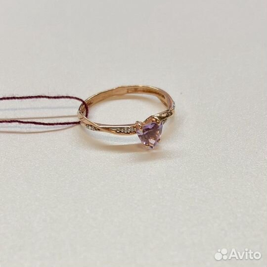 Серебряное позолоченное кольцо 925 пробы