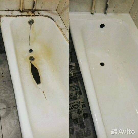 Реставрация ванны, душ. поддона и тд