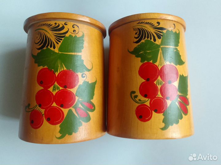 Банки для сыпучих продуктов, хохлома пр- во СССР