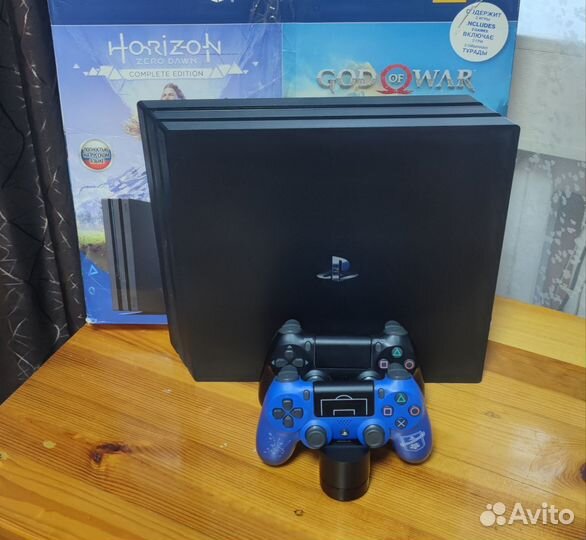 PS4 pro+2джойстика+игры