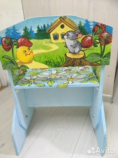 Стул детский расписанный