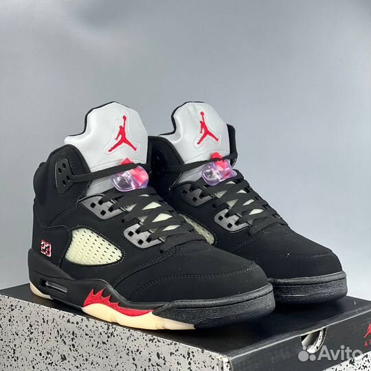 Кроссовки nike air jordan 5 gore tex off noir