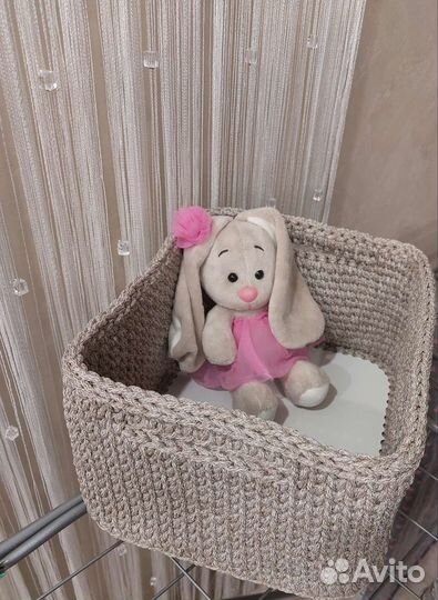 Корзина для игрушек, органайзер, ручная работа
