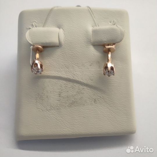 Золотые серьги 585