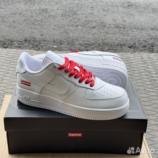 Кроссовки Nike air force supreme белые