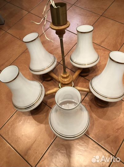 Люстра подвесная пятирожковая