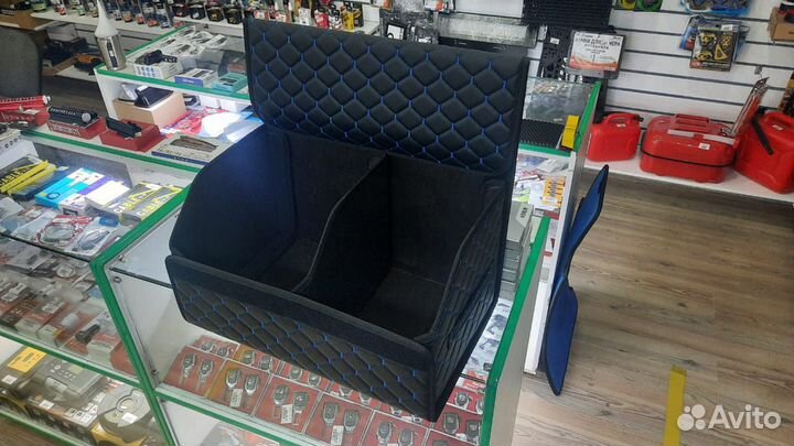 Органайзер в багажник автомобиля (синяя строчка)