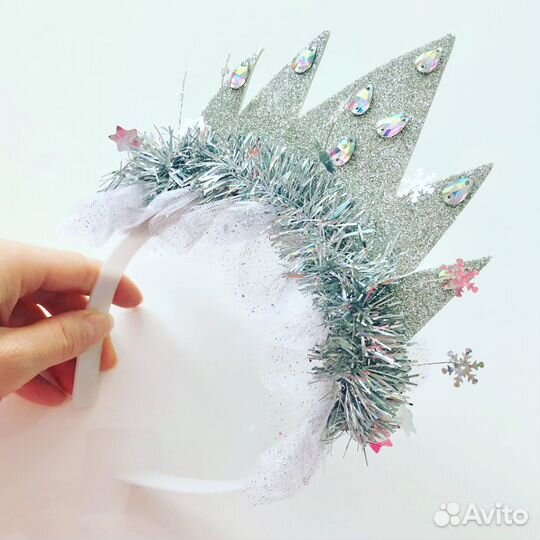 Ободок снежинка