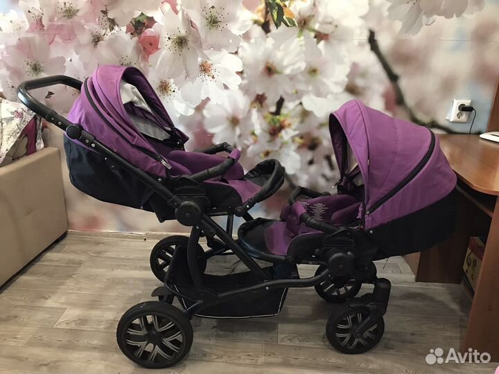 Коляска для двойни bebetto 42