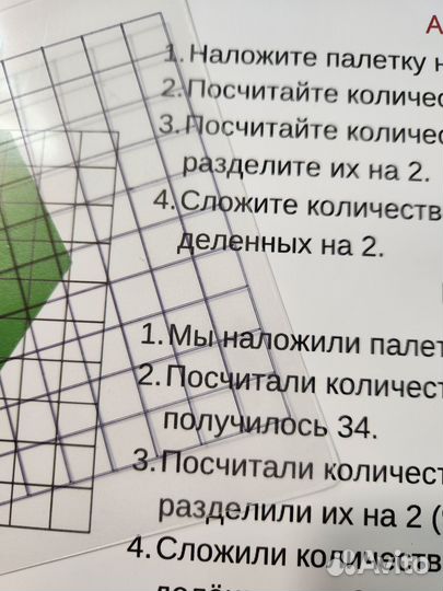 Альбом Измерение площади фигур с помощью палетки