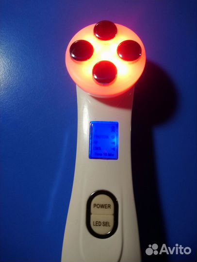Аппарат для лица микротоки и массаж, светотерапия