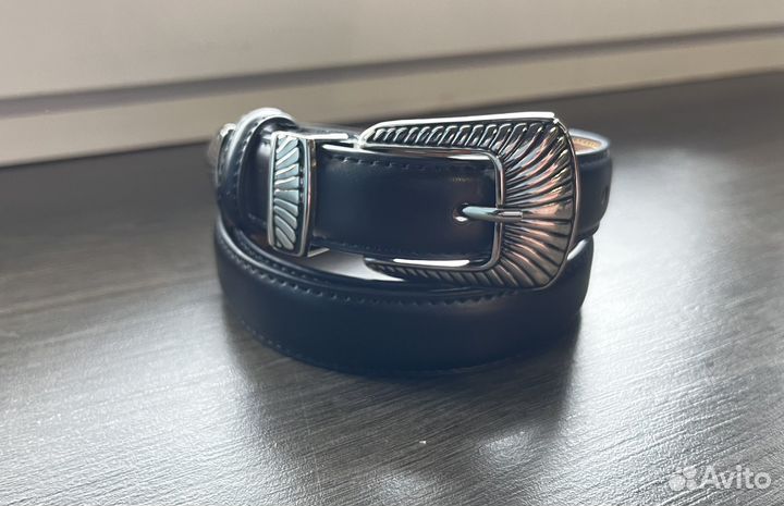 Ремень винтажный женский кожаный