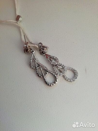 Серьги серебро